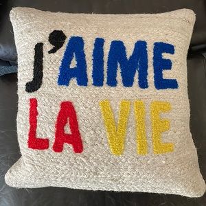 Clare V. For Anthropologie Maisonette Jute Pillow